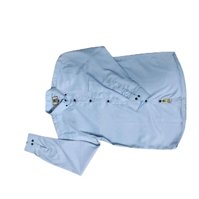 baju kemeja pria lengan panjang warna biru impor ,merek JnD  stok:3 Rp:162.000