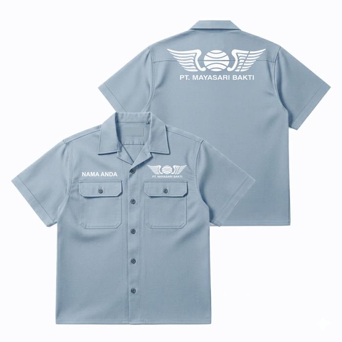 CREW BUS MAYASARI BAKTI - Workshirts / Workwear / Kemeja PDH Merchandise Unisex Lengan Pendek