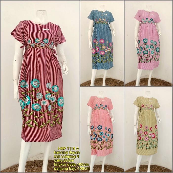 Daster Hap Busui Friendly Chibi Lengan Pendek Ld Kecil Tali Samping/Daster Rayon Modis/Daster Kekini