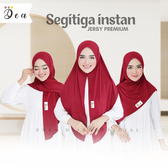 DHEA SEGITIGA INSTAN JERSEY PREMIUM OVAL ORIGINAL BY DHEA HIJAB