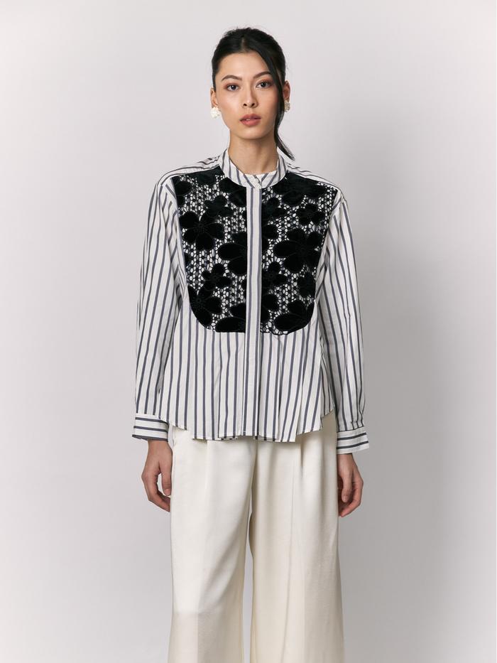 STUDIO TUI - RAINE SHIRT IN NAVY BLACK