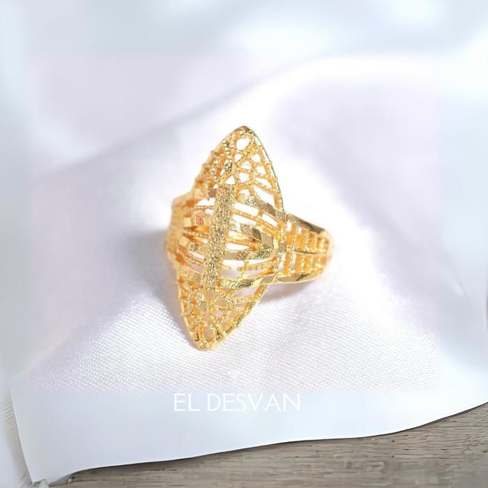 Cincin lapisan mas dubai 21k
