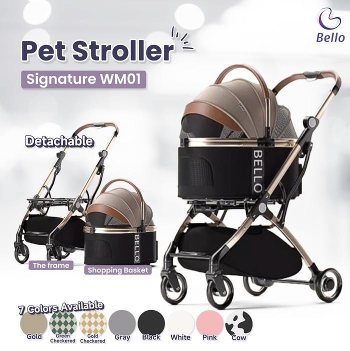 TERLARIS BELLO PET STROLLER DETACHABLE SIGNATURE WM01