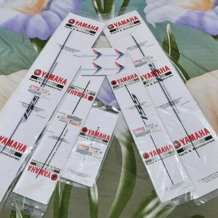 STRIPING STIKER SET YAMAHA AEROX 155 S ABS PUTIH WHITE 2017 ORIGINAL