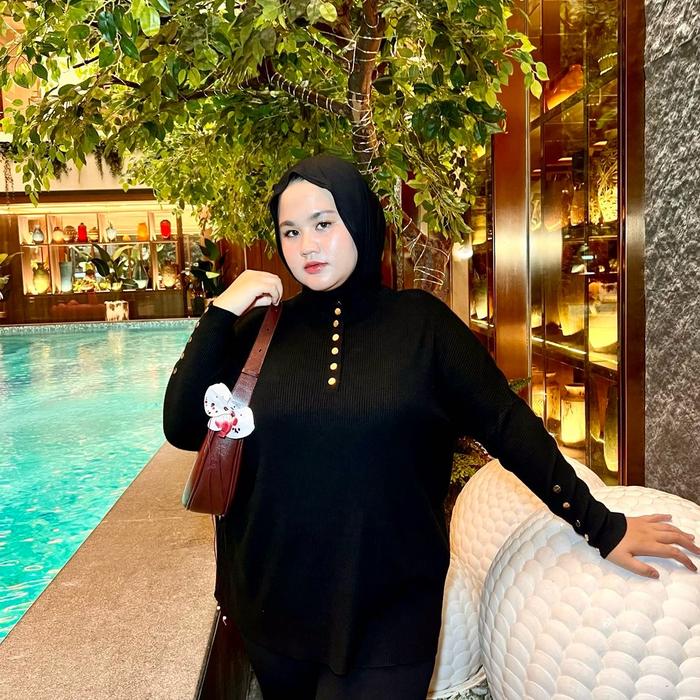 Inner rajut// batwing rajut jumbo wanita Ld 120,130,140,150,160 cm - 