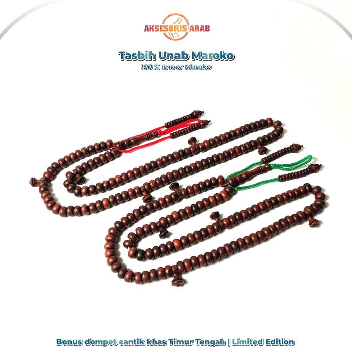 Tasbih Unab Maroko 100% Asli Tasbih Tijani