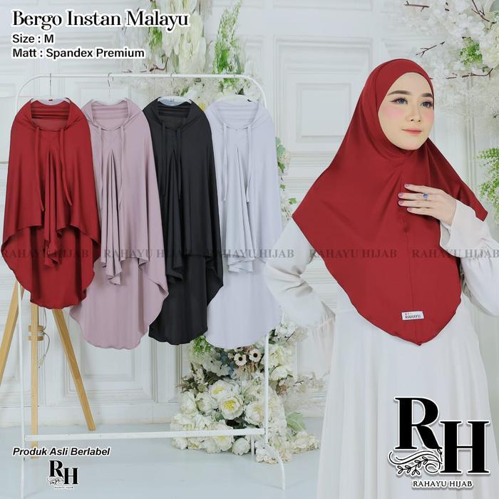 Hijab Bergo Malayu Premium Jilbab Malayu Premium Kerudung Malay
