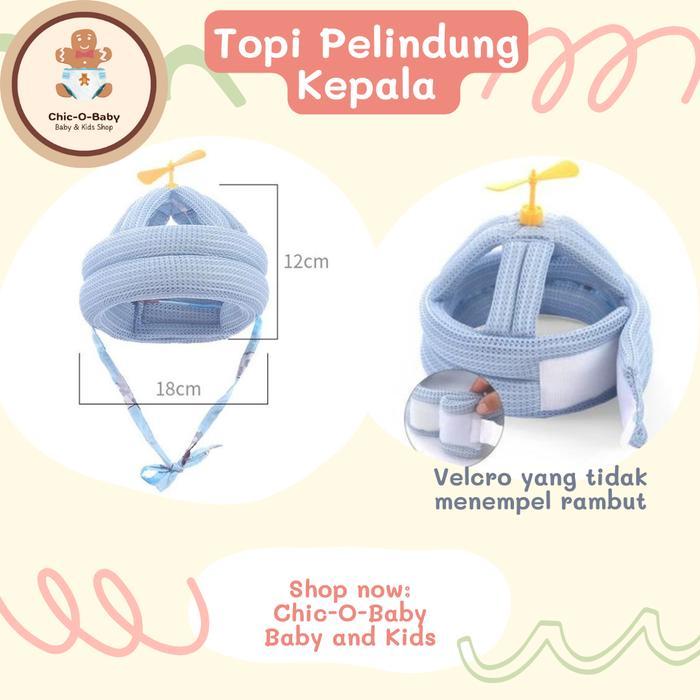Topi Pelindung Kepala Bayi Toddler Baling Bambu / Helm Pelindung Anak II caky olshop