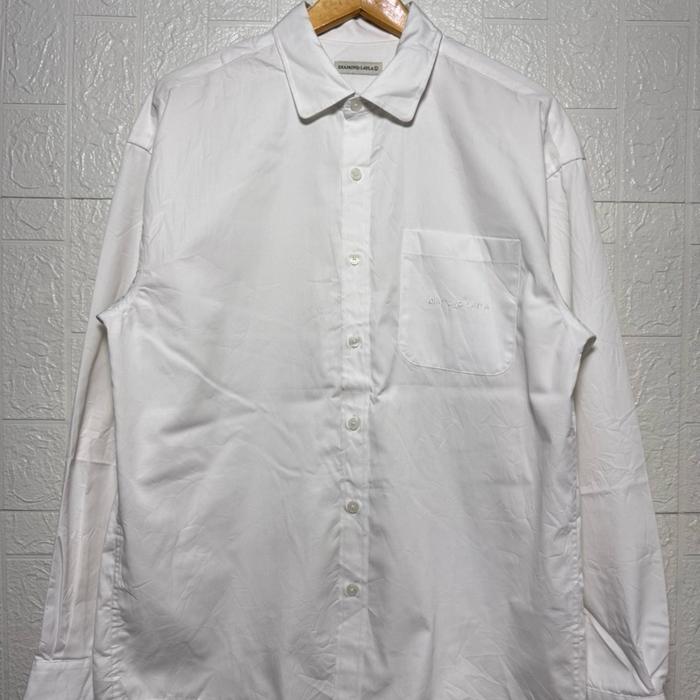 kemeja putih diamond layla XL/casual shirt/kemeja thrift/second thrift