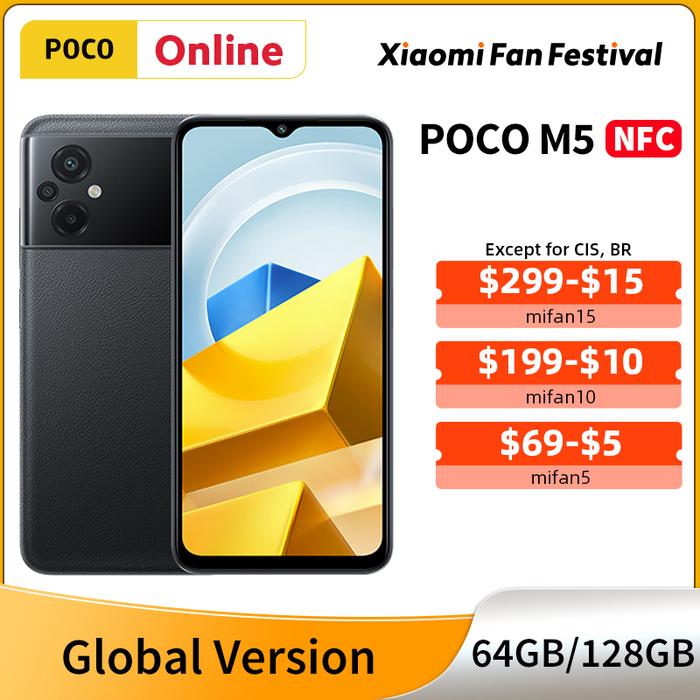 POCO M5 Global Version 64GB/128GB M 5 Smartphone NFC Helio G99 Octa