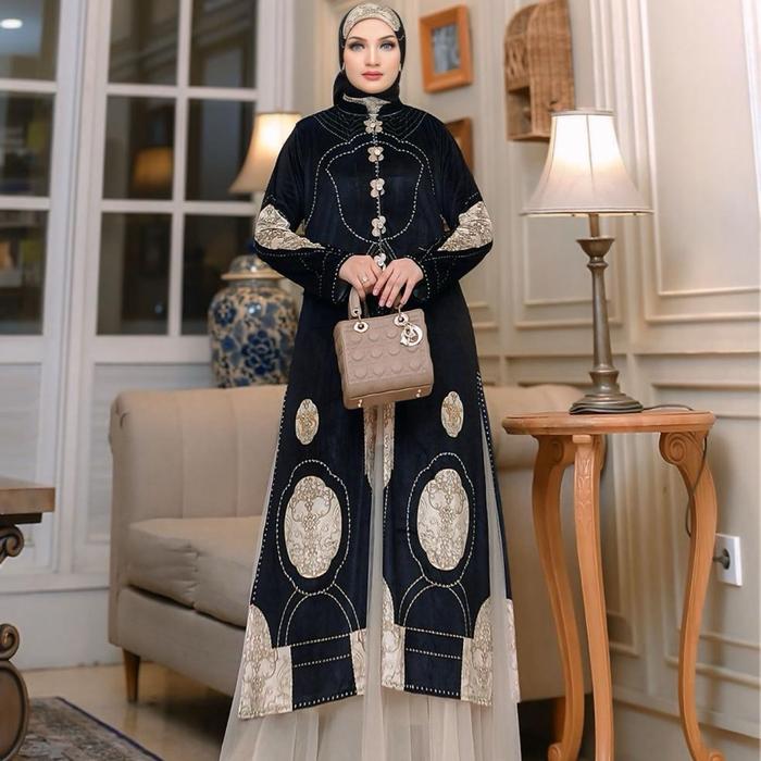 Gamis Syari Premium Rizni Series By Yodizen / Gamis Syari Cantik / Gamis Syari Kekinian / Gamis Syar
