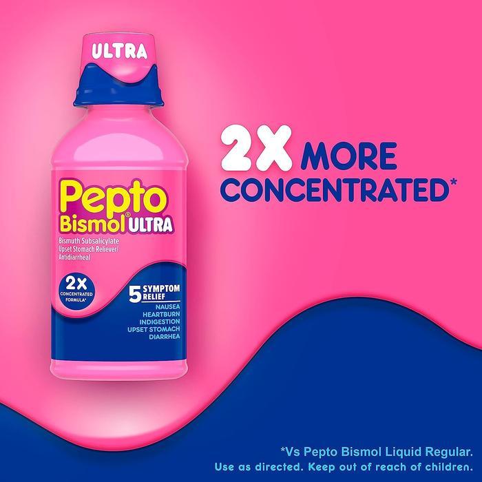PEPTO BISMOL ULTRA LIQUID ORIGINAL FLAVOR - 354ML - BISMUTH SUBSALICYLATE 525MG