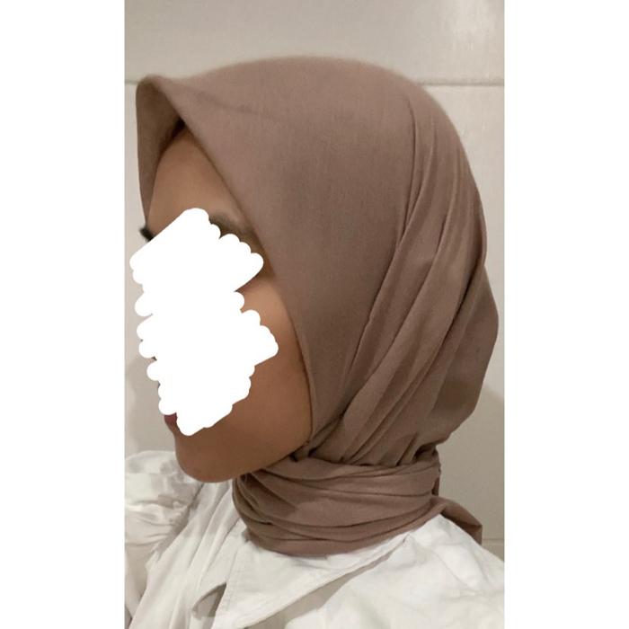 PRELOVED Hijab Paris Merek ALISHA warna Coklat Milo