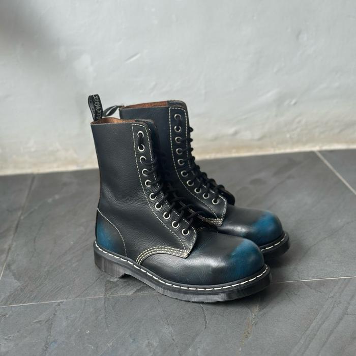 Dr martens 1919 steel toe navy rouge ruboff
