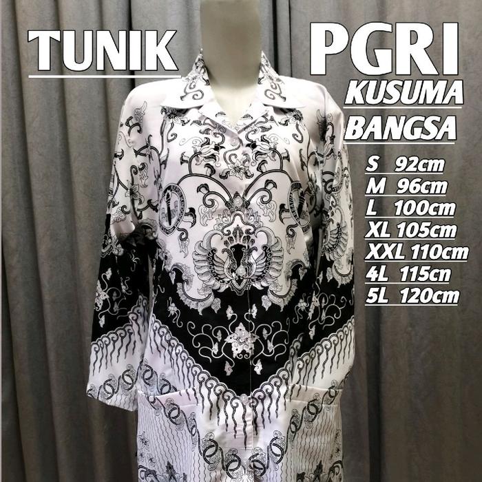Tunik PGRI Kusuma Bangsa Resmi / Seragam PGRI Motif Kusuma Bangsa RESMI LAPIS FURING