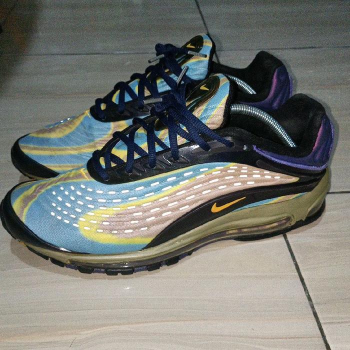 Nike Air Max Deluxe Midnight Navy Blue Orange Original Authentic by POIZON Size 45