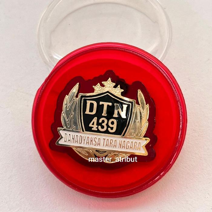 Jual Pin Dtn Premium Lapis Mika Merah | PIN DTN 439 DANADYAKSA TARA NAGARA
