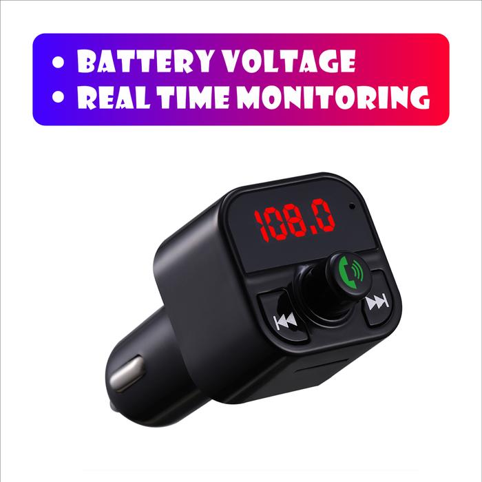 Bluetooth-compatible 5.0 Car Kit Wireless Handsfree MP3 Player FM