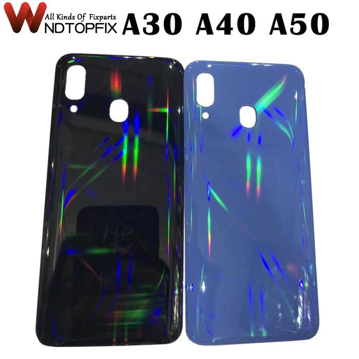 New For Samsung A30 Back Battery Cover Door Rear Glass Housing Case