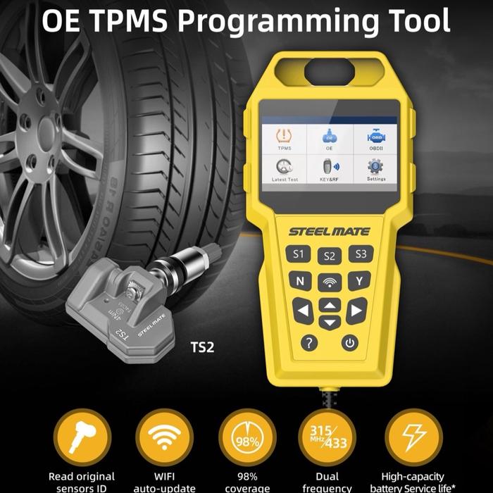 Alat Programming TPMS untuk SEMUA MERK MOBIL (OE) - Steelmate SPT300 (ORIGINAL)