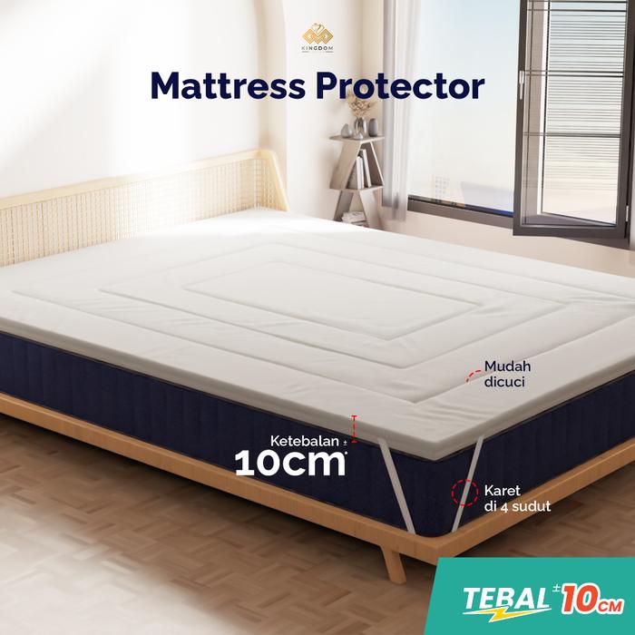 Matras Protector Microgel Latex Silikon Premium Topper Ukuran 90X200/100X200/120X200/160X200/180X200