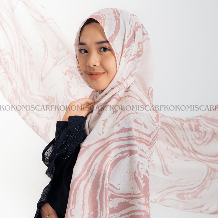 Pashmina CREAM Marble Kokomi