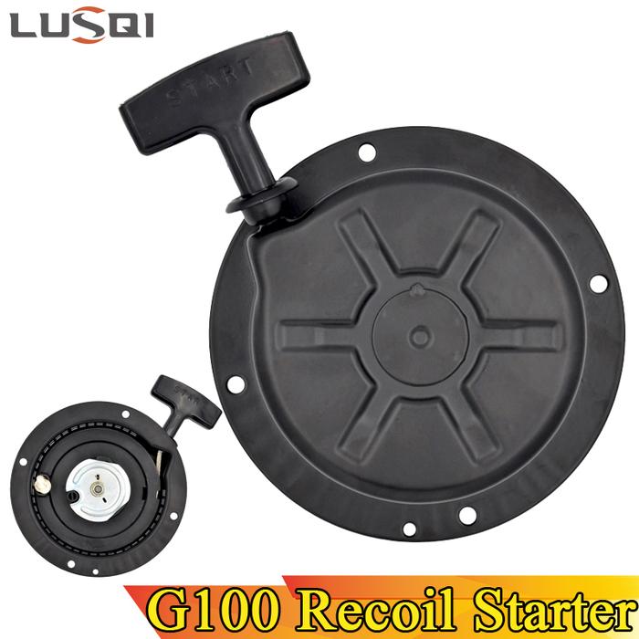 LUSQI Pull Recoil Starter Alloy Steel Water Pump Grass Trimmer For Gasoline Engine G100 Starter Fact