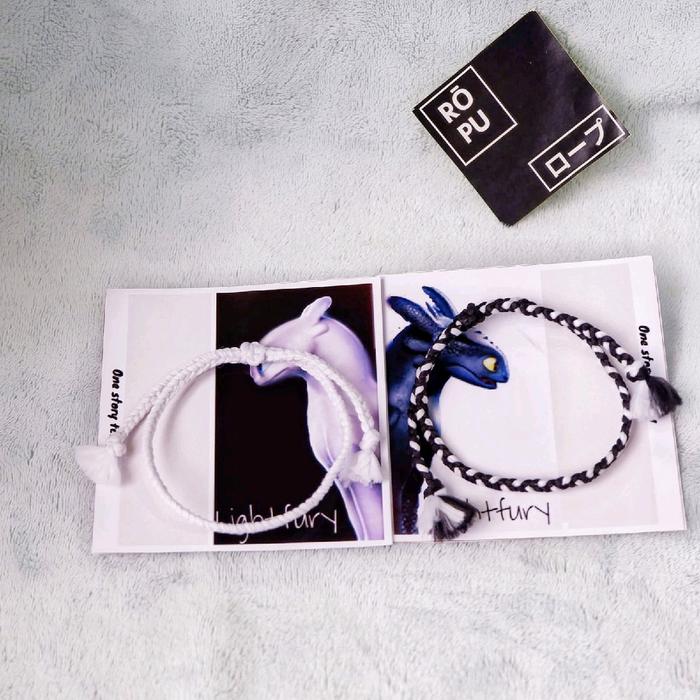 Gelang couple nigth fury & light fury