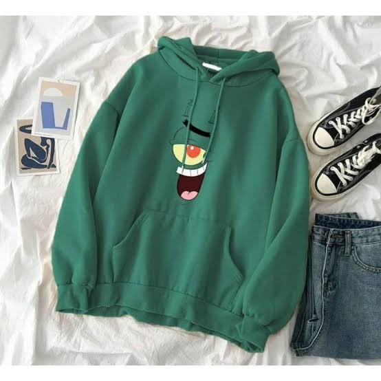 [COD] HOODIE PLANKTON/PLANGTON SIZE M-XXL UNISEX / JAKET SWEATERPOLOS HOODIE TRENDING SWEATER HOODIE