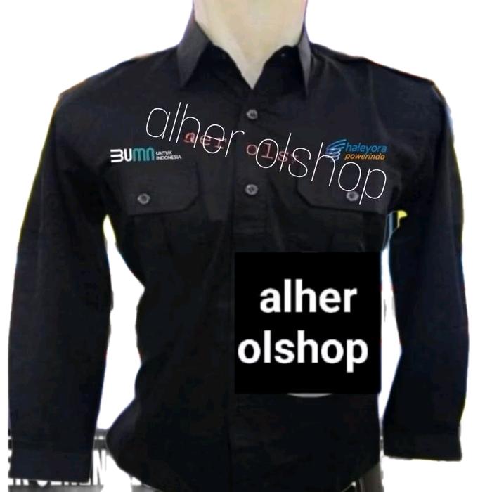 terbaru kemeja haleyora powerindo baju haleyora powerindo seragam haleyora powerindo Pdh kemeja kerj