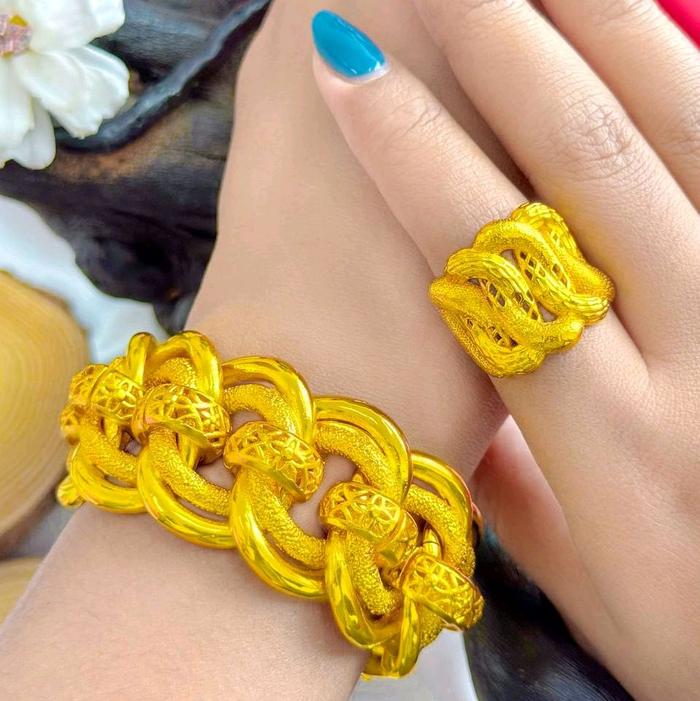 Perhiasan Mas Bangkok lapis emas 99% mirip emas asli AA