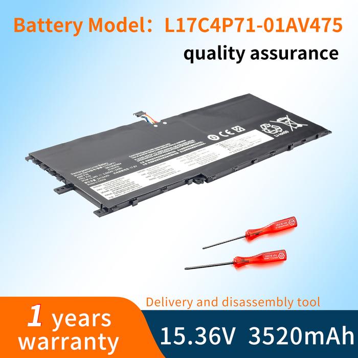 BVBH New 01AV474 Battery For Lenovo ThinkPad X1 YOGA GEN 3 2018 01AV475 L17M4P71 L17C4P71 SB10K97623