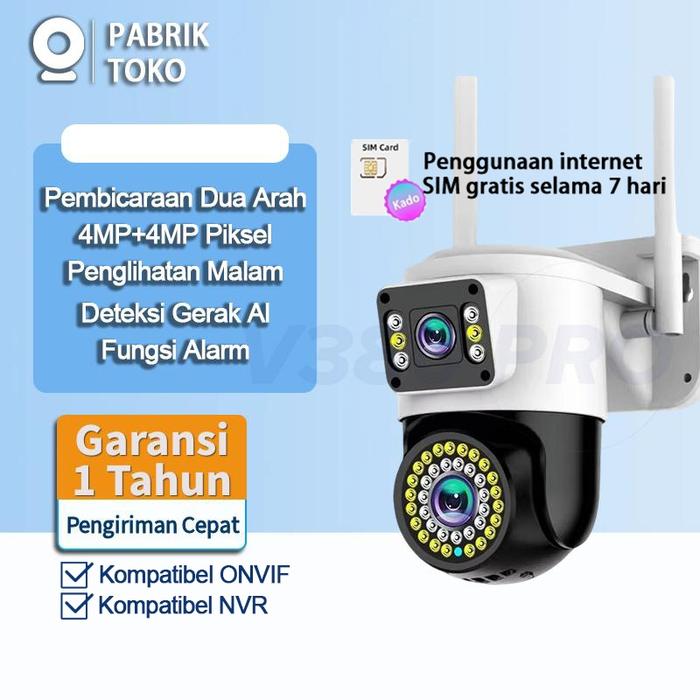 Yoosee Cctv Dual Kamera Kompatibel Perekam Video Jaringan Penglihatan Malam Deteksi Gerak Alarm