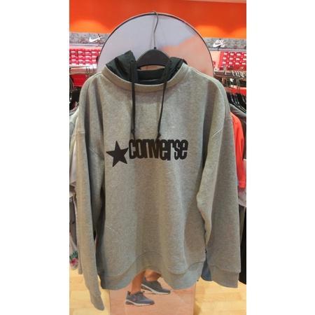 Original Sale 70% Jaket Hoodie Converse Men 19968 Grey/Green Terlaris