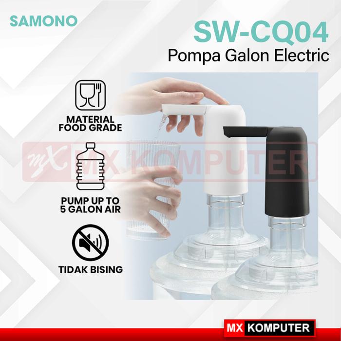 SAMONO Pompa Air Galon Portable Water Pump Rechargeable USB SW-CQ04