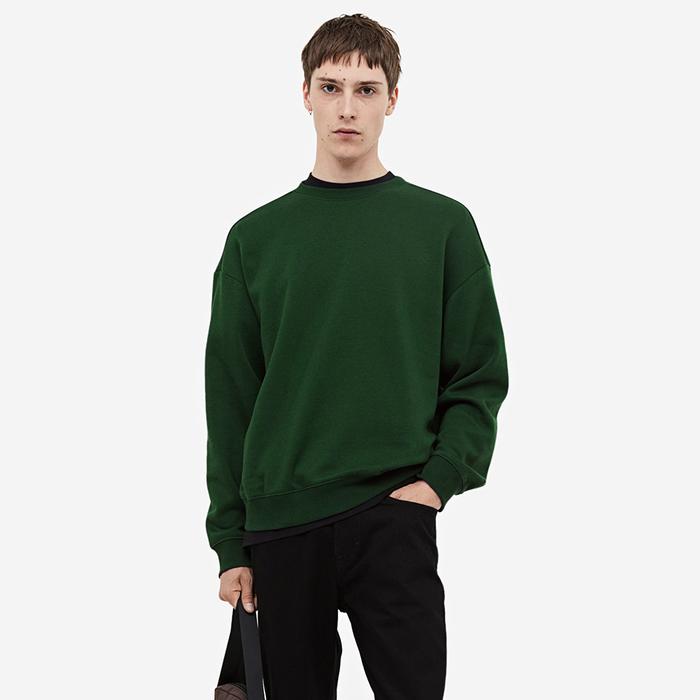 Sweater Hijau Lengan Panjang Crewneck Andy by Frank Dandy