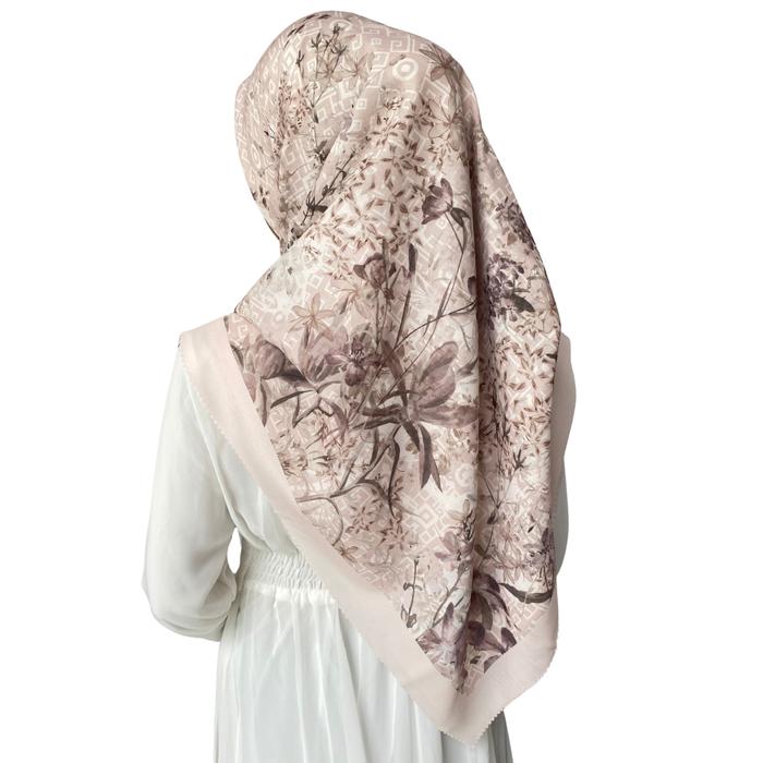 Taqiqoe Scraves Syakira Seris Kerudung segi empat motif Syar'i 130x130 & 115x115 cm Voal Poly Pe Pre