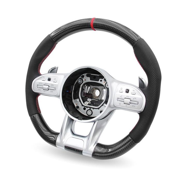 Sport Carbon Fiber Steering Wheel for Mercedes Benz AMG GLE W176 C63 W205 E300 E220 W213 CLS W219 W2