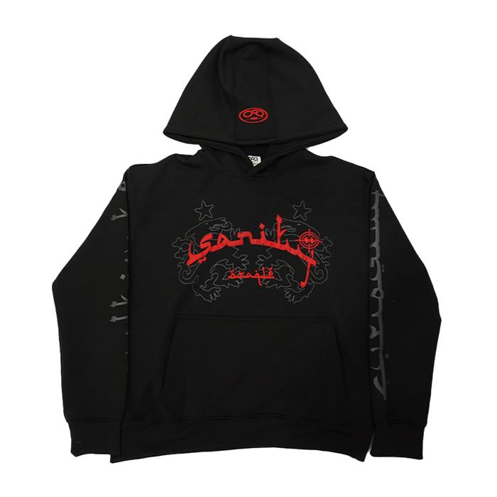 Hoodie ORAQLE Oversize Boxy Double Face Tebal – SANITY Streetwear Premium Unisex LIMITED EDITION  (S