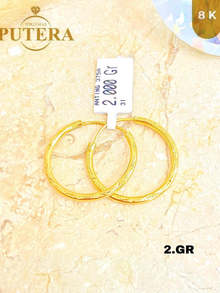 anting gipsi polos 2 gram