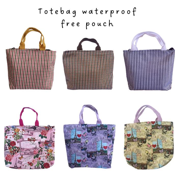 tas jinjing wanita import elegan - tas ngaji ibu ibu kekinian - TOTE BAG CANVAS