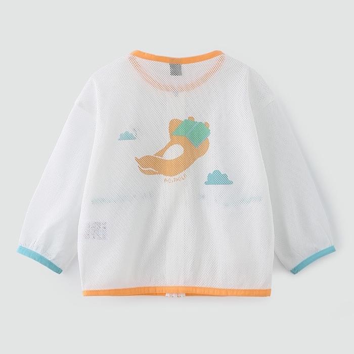 Moimoln Little Cloud Baby Summer Mesh Top - Cetakan Kartun