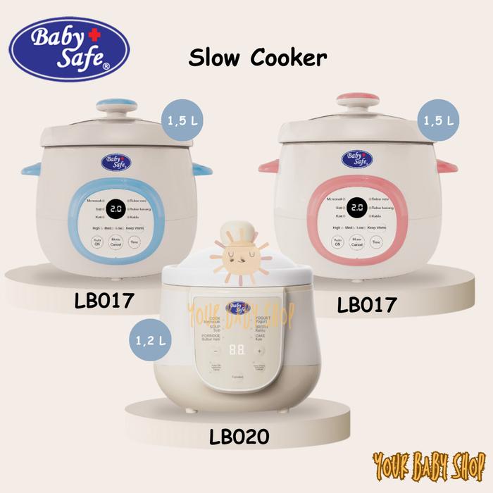 BabySafe Slow Cooker Mpasi Digital Serbaguna Multifungsi Baby Safe