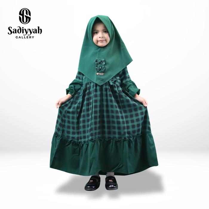[BISA COD] Sadiyah Fashion Sahila Dress Gamis Anak Kekinian Umur 1-12 th
