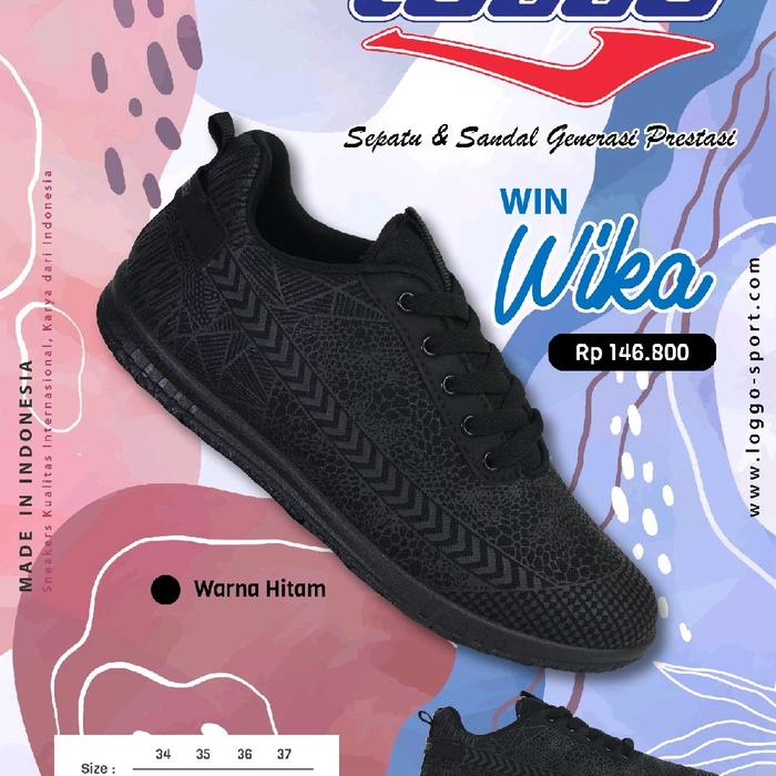 Loggo-Sepatu Anak Sekolah Hitam Made in Indonesia