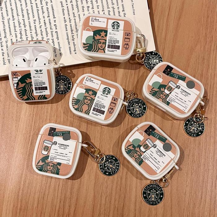 Casing Soft Case Silikon Motif Kartun Cangkir Kopi Untuk Airpods 1 2 3