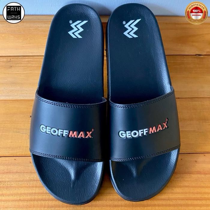 Sandal Slipper Geoff Max Original - Wigora Black | Sandal Pria | Sandal Wanita | Sandal Unisex