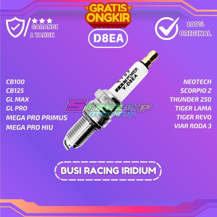 BUSI RACING SUPER IRIDIUM D8EA GL PRO,MEGAPRO PRIMUS/HIU,THUNDER250,TIGER,SCORPIO,CB100 Motorcycle A
