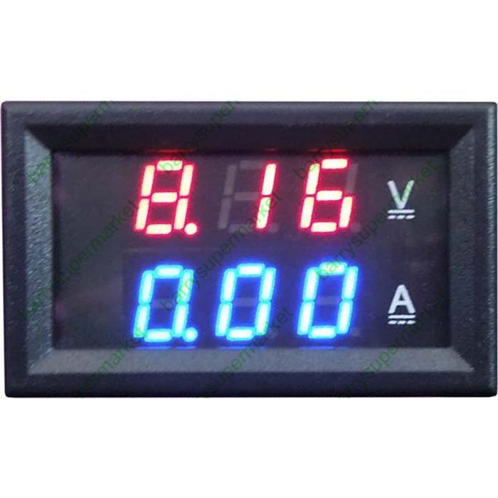 Car Motorcycle digital Ammeter Voltmeter current Meter Volt Meter