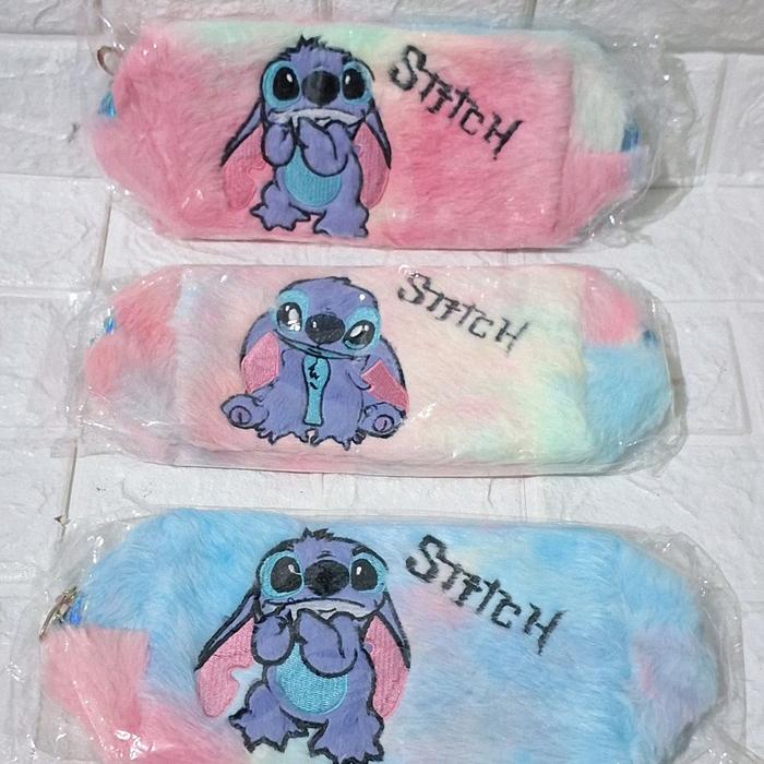 dompet karakter stitch dompet pouch bisa untuk kosmetik alat tulis obat tempat bolpen pensil. motif 